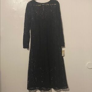 A NEW DAY Lace Slip Dress Maxi Pit to Pit 24 Length 51 inches Plus Size XXL